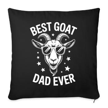 Dictions de chèvre Chèvres Drôle de cadeau de chèvre - Housse de coussin décorative 45 x 45 cm - noir - Devant