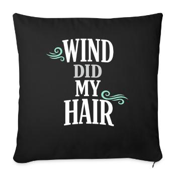 Les poils de mer s’en fichent - Housse de coussin décorative 45 x 45 cm - noir - Devant