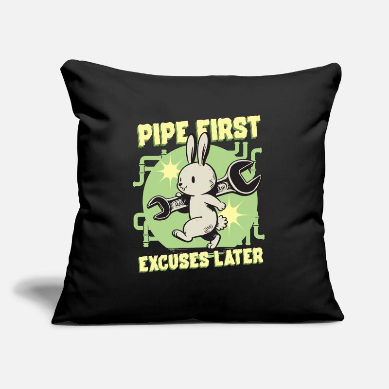 Pipelayer Pipe Builder Pipe First Sofa pillowcase 17,3'' x 17,3'' (45 x 45 cm)