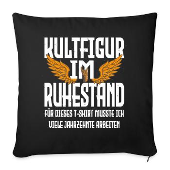 Pension 2026 Early retirement, partial retirement Pension - Sofa pillowcase 17,3'' x 17,3'' (45 x 45 cm) - black - Front