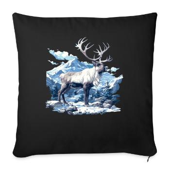 Renne Renne - Housse de coussin décorative 45 x 45 cm - noir - Devant