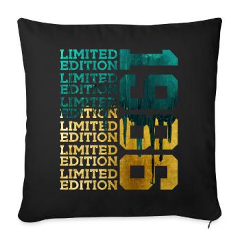 LIMITED EDITION 1986 40 YEARS 40TH BIRTHDAY - Sofa pillowcase 17,3'' x 17,3'' (45 x 45 cm) - black - Front