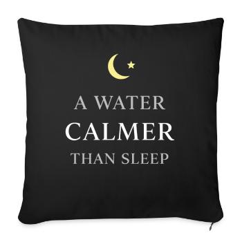Night boating with - Sofa pillowcase 17,3'' x 17,3'' (45 x 45 cm) - black - Front