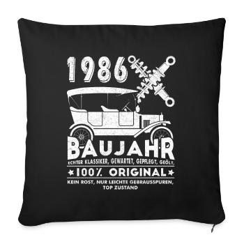 40E ANNIVERSAIRE ÉDITION LIMITÉE 1986 - Housse de coussin décorative 45 x 45 cm - noir - Devant