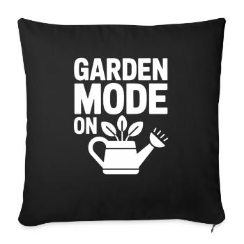 Mode jardin sur Gartenmodus An Gärtner - Housse de coussin décorative 45 x 45 cm - noir - Devant