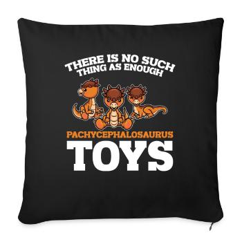 Dinosaur Toys Paleontologist Dino - Sofa pillowcase 17,3'' x 17,3'' (45 x 45 cm) - black - Front