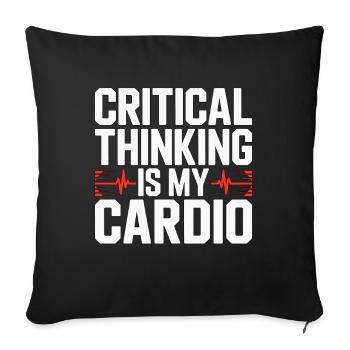 ICU Nurse Critical Thinking Is My Rapid Response - Sofa pillowcase 17,3'' x 17,3'' (45 x 45 cm) - black - Front