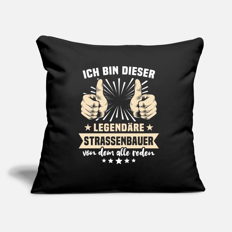 Road builder sayings Sofa pillowcase 17,3'' x 17,3'' (45 x 45 cm)