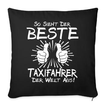 Best Taxi Driver - Sofa pillowcase 17,3'' x 17,3'' (45 x 45 cm) - black - Front
