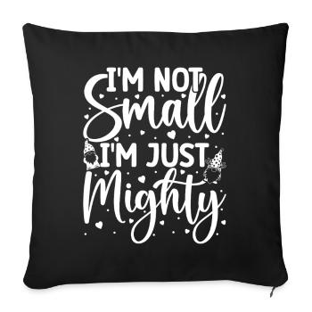 Gnome Costume Men Not Small Just Mighty Gnome - Sofa pillowcase 17,3'' x 17,3'' (45 x 45 cm) - black - Front
