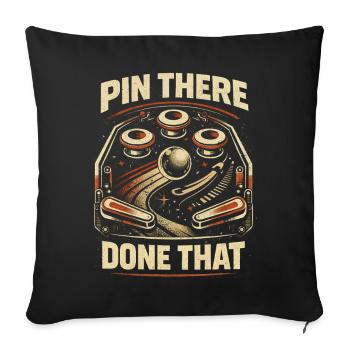 Pinball Pinball Player Pin There Done That - Sofa pillowcase 17,3'' x 17,3'' (45 x 45 cm) - black - Front