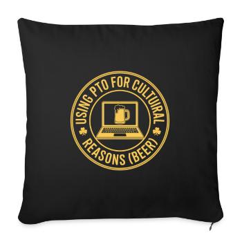 La Saint-Patrick - Housse de coussin décorative 45 x 45 cm - noir - Devant