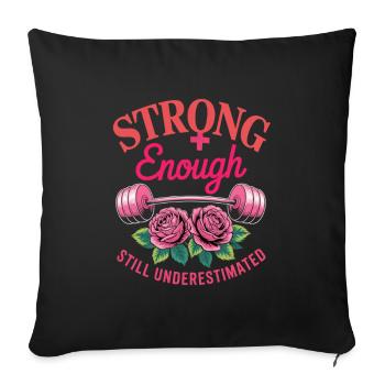 Women's Day Feminism - Sofa pillowcase 17,3'' x 17,3'' (45 x 45 cm) - black - Front