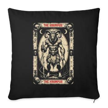 Les créatures mythologiques de Krampus - Housse de coussin décorative 45 x 45 cm - noir - Devant