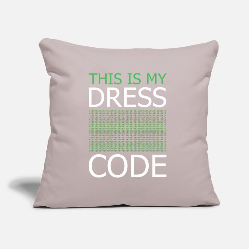 Voici mon code vestimentaire – Code vert Housse de coussin décorative 45 x 45 cm