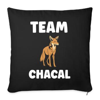 jackal - Sofa pillowcase 17,3'' x 17,3'' (45 x 45 cm) - black - Front