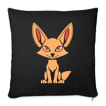 jackal - Sofa pillowcase 17,3'' x 17,3'' (45 x 45 cm) - black - Front