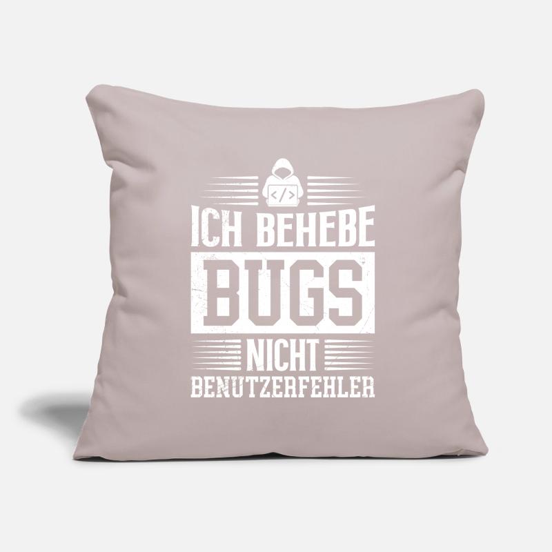 Coder ICH BEHEBE BUGS NICHT BENUTZERFEHLER LUSTIG Sofakissenbezug 45 x 45 cm