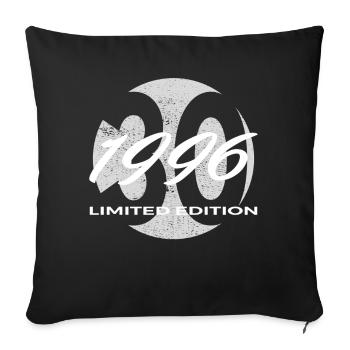 30th Birthday 1996 Gift for Men and Women - Sofa pillowcase 17,3'' x 17,3'' (45 x 45 cm) - black - Front