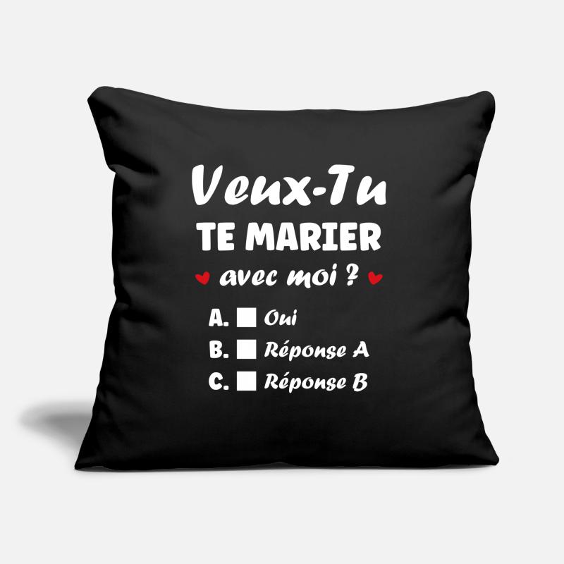 Interactive Wedding Proposal Sofa pillowcase 17,3'' x 17,3'' (45 x 45 cm)