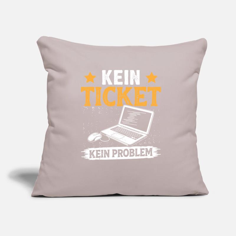 Nerd Computer NO TICKET NO PROBLEM FUNNY Sofa pillowcase 17,3'' x 17,3'' (45 x 45 cm)