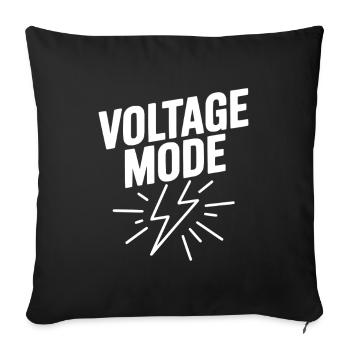 Voltage Mode - Sofa pillowcase 17,3'' x 17,3'' (45 x 45 cm) - black - Front