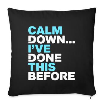 Nurse Practitioner Calm Down I've Registered Nurse - Sofakissenbezug 45 x 45 cm - Schwarz - Vorne