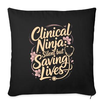 Nurse Practitioner Clinical Ninja Medical Provider - Sofakissenbezug 45 x 45 cm - Schwarz - Vorne