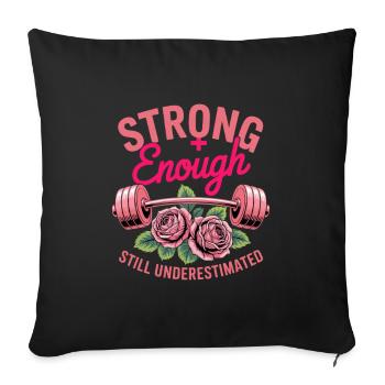Women's Day Feminism - Sofa pillowcase 17,3'' x 17,3'' (45 x 45 cm) - black - Front