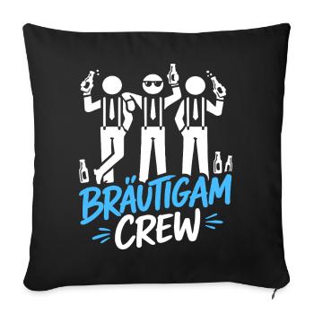 Bachelor Party T-Shirt Men Bachelor Party Rumbling - Sofa pillowcase 17,3'' x 17,3'' (45 x 45 cm) - black - Front