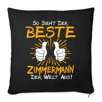 Zimmermann Gift Idea - Sofa pillowcase 17,3'' x 17,3'' (45 x 45 cm) - black - Front