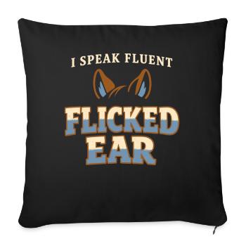 Horse Mood Humor Experienced Horse Owner - Sofa pillowcase 17,3'' x 17,3'' (45 x 45 cm) - black - Front