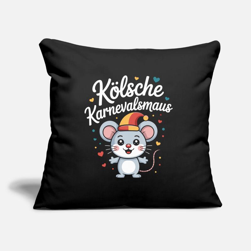 Cologne Carnaval Mouse Cologne Carnaval Cologne Mouse Housse de coussin décorative 45 x 45 cm
