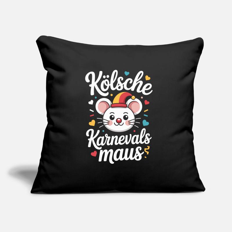 Cologne Carnaval Mouse Cologne Carnaval Cologne Mouse Housse de coussin décorative 45 x 45 cm