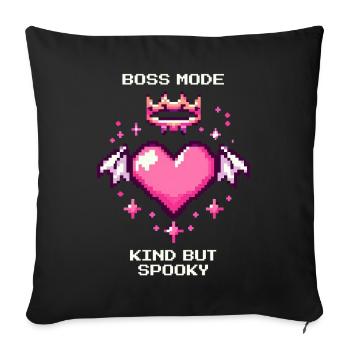 Sanft & Spooky | Soft Goth - Sofakissenbezug 45 x 45 cm - Schwarz - Vorne