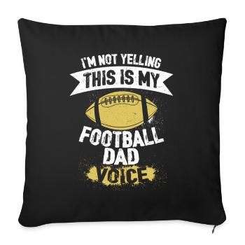 C’est la saison de My Foot Dad Voice - Housse de coussin décorative 45 x 45 cm - noir - Devant