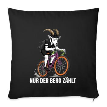 Vélo de route Vélo Vélo Sport Vélo VTT - Housse de coussin décorative 45 x 45 cm - noir - Devant