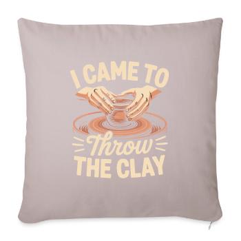 Pottery Addict Clay Art Creative Motif - Sofa pillowcase 17,3'' x 17,3'' (45 x 45 cm) - light taupe - Front
