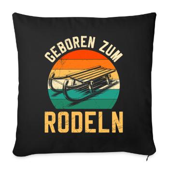 Bob Driver NÉ POUR LE PLAISIR DU TOBOGGAN - Housse de coussin décorative 45 x 45 cm - noir - Devant