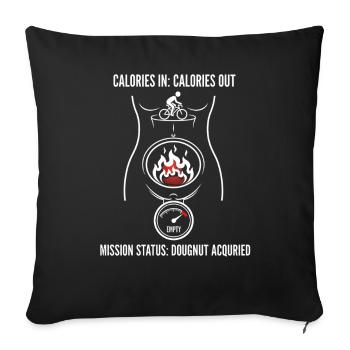 Vélo de route Vélo Vélo Sport Vélo VTT - Housse de coussin décorative 45 x 45 cm - noir - Devant