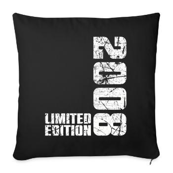 18ème Anniversaire Garçon Fille 18 ans 2008 Cadeau - Housse de coussin décorative 45 x 45 cm - noir - Devant