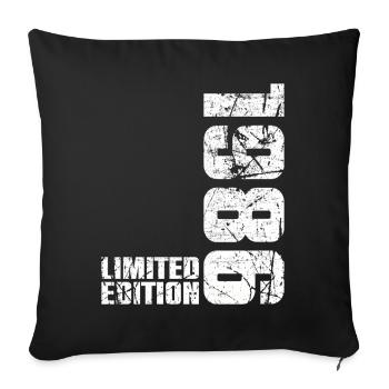 40. Jubiläum Mann Frau 40 Jahre 1986 Geschenk - Sofakissenbezug 45 x 45 cm - Schwarz - Vorne