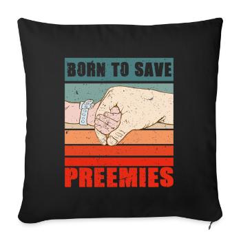 NICU Nurse - Sofa pillowcase 17,3'' x 17,3'' (45 x 45 cm) - black - Front