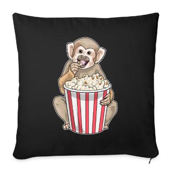 Popcorn Singe - Housse de coussin décorative 45 x 45 cm - noir - Devant
