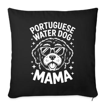 Portuguese Water Dog Sayings Funny Gift - Sofa pillowcase 17,3'' x 17,3'' (45 x 45 cm) - black - Front
