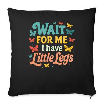 Cute Saying Humor Meme Funny Gift Idea - Sofa pillowcase 17,3'' x 17,3'' (45 x 45 cm) - black - Front