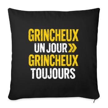 Humor Grumpy Complaining Funny Bad Mood - Sofa pillowcase 17,3'' x 17,3'' (45 x 45 cm) - black - Front
