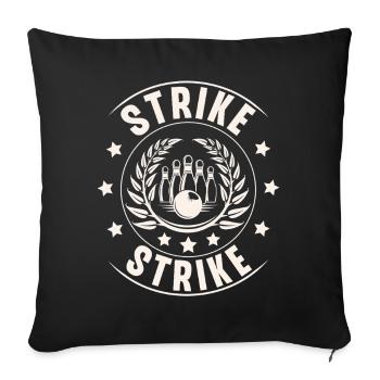 Bowling - Housse de coussin décorative 45 x 45 cm - noir - Devant