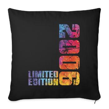 20. Geburtstag Junge Mädchen 20 Jahre alt 2006 Geschenk - Sofakissenbezug 45 x 45 cm - Schwarz - Vorne