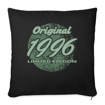 30th Birthday 1996 Gift for Men and Women - Sofa pillowcase 17,3'' x 17,3'' (45 x 45 cm) - black - Front